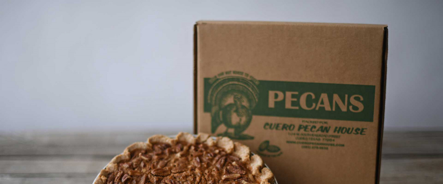 Pecan and pumpkin pie at Cuero Pecan House